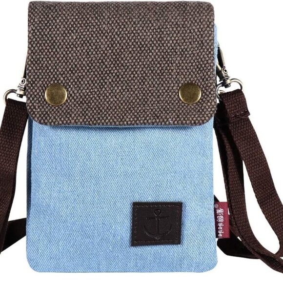 Other - Dlames Canvas Small Cute Crossbody Cell Phone Purse Wallet Bag with Shoulder Str